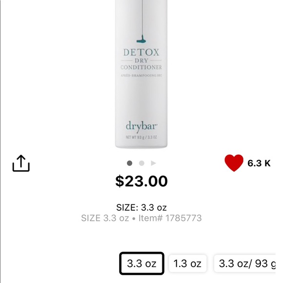 😞SOLD on Ⓜ️ DryBar Detox Dry Conditioner - Picture 3 of 4
